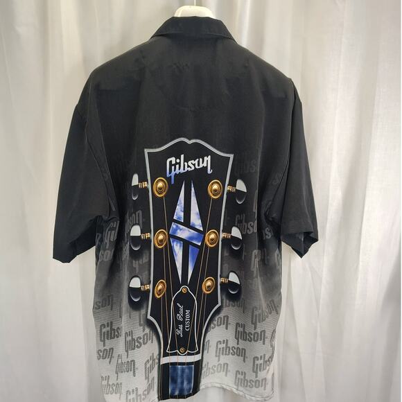 Gibson Tour Wear by Dragonfly Guitar Head Button Up, XL - Picture 5 of 7